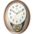 リズム スモールワールドエアルN 電波掛時計 茶メタリック色光沢仕上(白) 4MN555RH06-イメージ1
