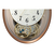 リズム スモールワールドエアルN 電波掛時計 茶メタリック色光沢仕上(白) 4MN555RH06-イメージ2