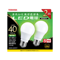 東芝 LED電球 E26口金 全光束485lm(4．4W一般電球タイプ) 昼白色相当 LDA4NG40V1P