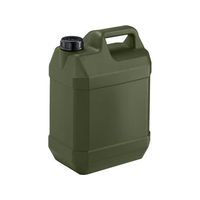 エスコ 5L ポリタンク(遮光性/モスグリーン/ノズル無 5個 FCJ924L-EA508AT-332B