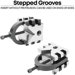 エスコ Vブロックセット クランプ付 40mm FCD482F-EA719DA-21-イメージ5