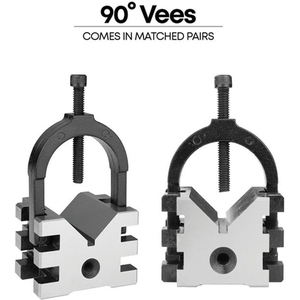 エスコ Vブロックセット クランプ付 40mm FCD482F-EA719DA-21-イメージ6