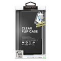 PGA iPhone 16e用MagSafe対応 クリアフリップケース ブラック PG-25KMC01BK