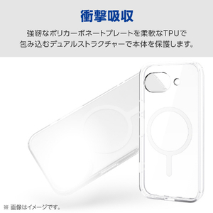 エレコム Google Pixel 10a用ハイブリッドケース 極限 MAGKEEP ホワイト PM-P261MAG02WH-イメージ5