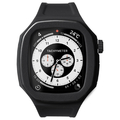 EYLE Apple Watch 45/44mm用ケース付きバンド OCTLUX ブラック XAW01-OX1-BK