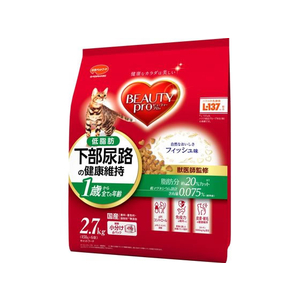 日本ペットフード ビューティープロ 下部尿路 フィッシュ 1歳～ 2.7kg FC186RK-イメージ1