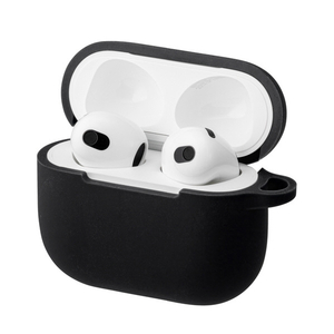 musashino LABEL AirPods(第3世代)用シリコンカバー ブラック CP-AP3C1/B-イメージ3