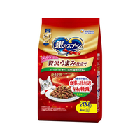 ユニ・チャーム 銀のスプーン 贅沢うまみ仕立て 吐き戻し軽減 まぐろ・かつお・煮干し・ささみ・緑黄色野菜味 700g FCJ134J