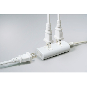 エルパ 雷ガード 扉付きタップラン(3個口・3m) ホワイト WBT-N3030SB(W)-イメージ9