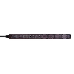 エルパ 耐雷スリム回転タップ(7個口・2m) 木目 WBS-SL702SB(WD)-イメージ8
