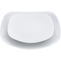 江部松商事 EBM/磁器 中華・洋食兼用食器 白撫角皿 12cm FC431LX-8179640