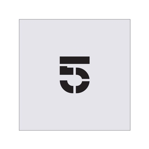 アイマーク ステンシル 5 文字サイズ50×40mm FC140JA-4341236-イメージ1