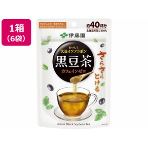 伊藤園 さらさらとける おいしく大豆イソフラボン黒豆茶 6袋 FC795TA-イメージ1