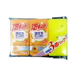 オーエ 泡キュット ソフトスポンジ3P アワキユツトキツチンスポンジソフト3P オーエ 泡キュット ソフトスポンジ3P アワキユツトキツチンスポンジソフト3P