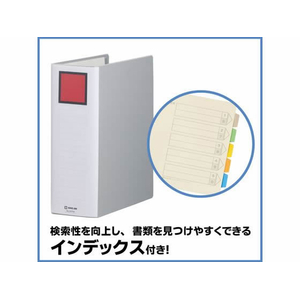 キングジム スーパードッチ脱・着イージー A4タテ とじ厚90 グレー 1冊 F845344-2479Aｸﾚ-イメージ6