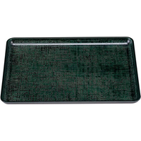 若泉漆器 耐熱一休布目盆 グリーンカスリ 尺3寸 耐熱ABS FC764LC-1215840