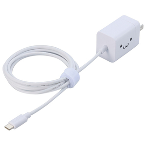エレコム USB Power Delivery 20W AC充電器(Cケーブル一体型/1.5m) しろちゃん MPA-ACCP6920WF エレコム USB Power Delivery 20W AC充電器(Cケーブル一体型/1.5m) しろちゃん MPA-ACCP6920WF