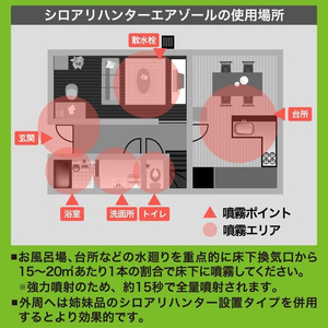 イカリ消毒 シロアリハンター エアゾール 200mL FC447SM-イメージ6