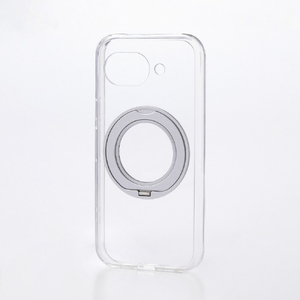 エレコム Google Pixel 10a用ハイブリッドケース 極限 MAGKEEP スタンド シルバー PM-P261MGSTKSV-イメージ1