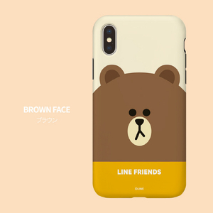 LINE FRIENDS iPhone SE(第3世代)/SE(第2世代)/8/7用ケース フェイス チョコ KCL-DPF002-イメージ7