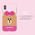 LINE FRIENDS iPhone SE(第3世代)/SE(第2世代)/8/7用ケース フェイス チョコ KCL-DPF002-イメージ3