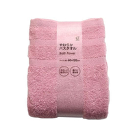 オカザキ やわらかバスタオル 約60×120cm ピンク FC011RB