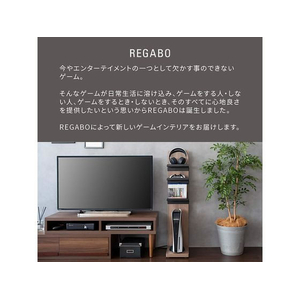 宮武製作所 ゲーム機ラック REGABO ナチュラル FC942TB-GRK-006-イメージ3
