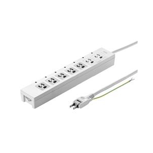 サンワサプライ 電源タップ(3P・7個口・2m) TAP-F37-2CLK-イメージ1