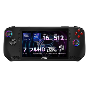MSI ポータブルゲーミングパソコン Claw A1M ブラック CLAW-A1M-003JP MSI ポータブルゲーミングパソコン Claw A1M ブラック CLAW-A1M-003JP