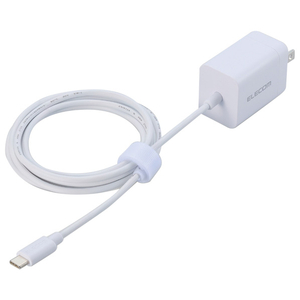 エレコム USB Power Delivery 20W AC充電器(Cケーブル一体型/1.5m) ホワイト MPA-ACCP6920WH エレコム USB Power Delivery 20W AC充電器(Cケーブル一体型/1.5m) ホワイト MPA-ACCP6920WH