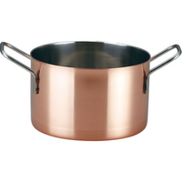 江部松商事 EBM/KM プチパン 両手鍋 8cm 銅メッキ CAM08C FC431LY-8491130