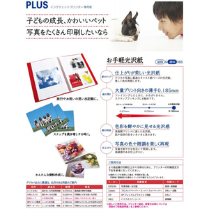 プラス お手軽光沢紙 A3 IT-142GE 20枚入 F835571-46-056-イメージ2