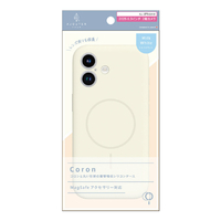 トリニティ ajouter アジュテ iPhone 17用[Coron] MagSafe対応 超精密設計 衝撃吸収シリコンケース ミルクホワイト AJ-IP25M2-CR-MWT