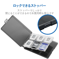 エディオンネットショップ エレコム Cmc06nmc12 Sd Microsdカードケース ブラック