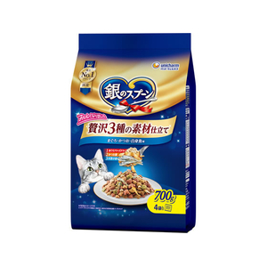 ユニ・チャーム 銀のスプーン 贅沢3種の素材仕立て まぐろ・かつお・白身魚味 700g FCJ136J-イメージ1