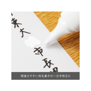 ぺんてる ペン修正液 水性・油性両用1.0mm 10本 1箱(10本) F810460-XEZL21-W-イメージ3