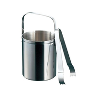 佐野製作所 18-8 ミニアイスペール MR-464(トング付)800cc FC686LV-7506200