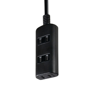 エルパ 雷ガード扉付きタップラン 3個口1m ブラック WBT-N3010SB(BK)-イメージ6