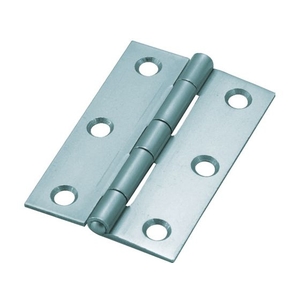 トラスコ中山 TRUSCO スチール製厚口蝶番 シルバー塗装仕上 全長76mm 10個 FC628KU-2337126-イメージ1