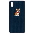 Design Skin iPhone XS Max用ケース CORDUROY BOUCLE BARTYPE ウェルシュ/ブルー DSK14719I65