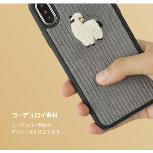 Design Skin iPhone XS Max用ケース CORDUROY BOUCLE BARTYPE ウェルシュ/ブルー DSK14719I65-イメージ5