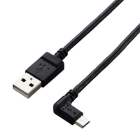 エレコム カメラ接続用L字USBケーブル(micro-Bタイプ) 2．0m ブラック DGWAMBL20BK