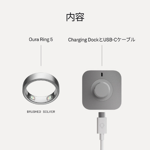 OURA Oura Ring 5(オーラリング 5) size7 ブラッシュドシルバー JZ906161907-イメージ8