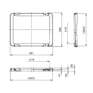 矢崎化工 ポリテナー PT-14・21・28用蓋 油脂ロック イエロー FC690GR-1953672-イメージ2