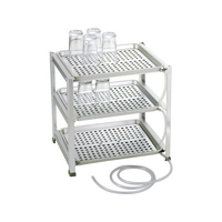 中尾アルミ製作所 中尾アルミ/アルマイト 三段式ウォーターグラストレー 水切盆 中 FC591LB-0947100