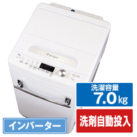 e angle ANGWMC70W 7．0kg全自動洗濯機 ホワイト|エディオン公式通販