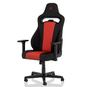 Nitro Concepts ゲーミングチェア E250 ブラック/レッド NC-E250-BR-ED-イメージ1