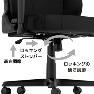 Nitro Concepts ゲーミングチェア E250 ブラック/レッド NC-E250-BR-ED-イメージ9