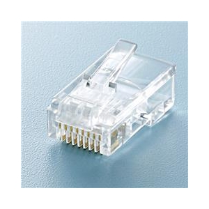 サンワサプライ RJ-45コネクタ（単線用・100個入り） ADT-RJ45-100LN-イメージ2