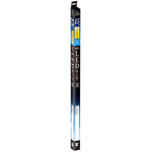 エコリカ 15形(4．6W)直管形LEDランプ 工事不要 グロースタータ式(FL蛍光灯専用) 昼光色相当 1本 ECL-LG15YD-イメージ1
